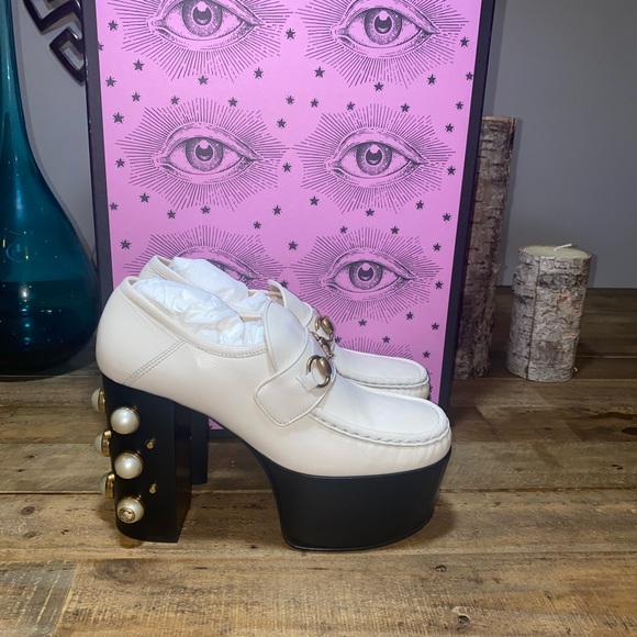 Gucci Vegas Studded Platform Loafers - Picture 12 of 13